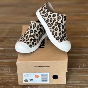 Native kids shoes, Leopard print, Sz little kids 11